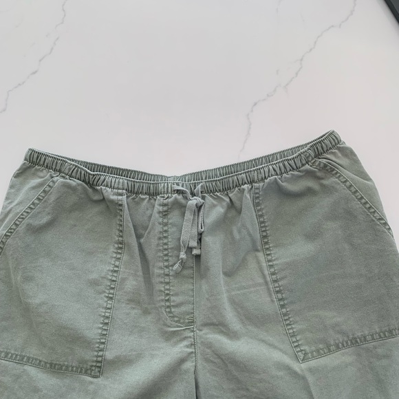 LL Bean 20 Reg. Sun washed Canvas Pants Olive New No Tag - Picture 6 of 12